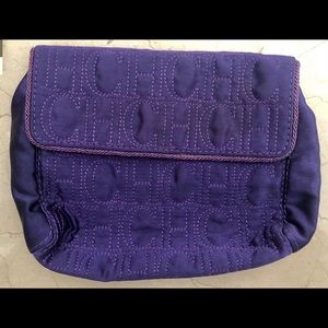 Carolina Herrera Purple Cosmetic Bag